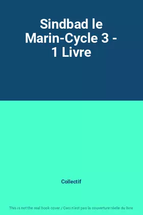 Couverture du produit · Sindbad le Marin-Cycle 3 - 1 Livre
