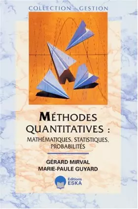 Couverture du produit · Méthodes quantitatives