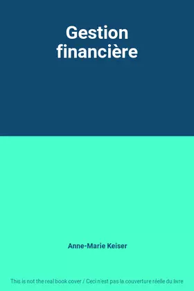 Couverture du produit · Gestion financière