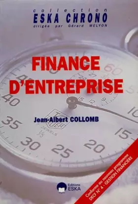 Couverture du produit · Finance d'entreprise