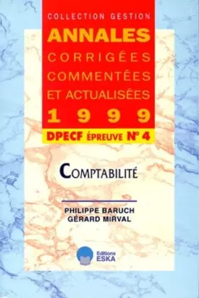 Couverture du produit · Annales corrigées comptabilité, DPECF épreuve 4