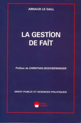 Couverture du produit · La gestion de fait