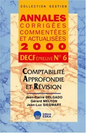 Couverture du produit · COMPTA.APPROFONDIE REVISION DECF 6 2000
