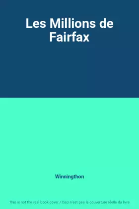 Couverture du produit · Les Millions de Fairfax