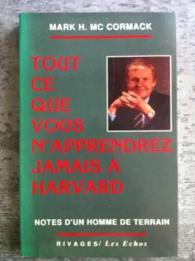 Couverture du produit · Tout ce que vous n'apprendrez jamais à Harvard