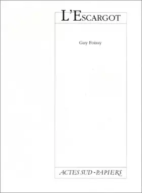 Couverture du produit · L'Escargot