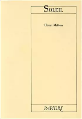 Couverture du produit · Soleil