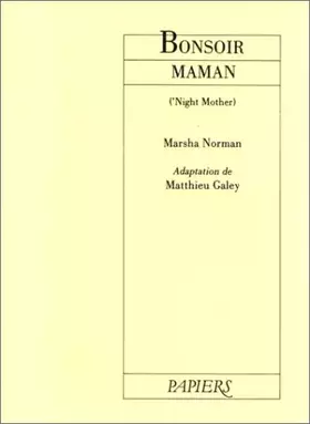 Couverture du produit · Bonsoir maman 'night mother: - ADAPTATION