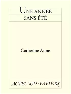 Couverture du produit · Une année sans été