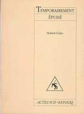 Couverture du produit · Temporairement Epuise