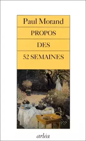 Couverture du produit · Propos des 52 semaines