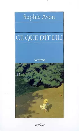 Couverture du produit · Ce que dit Lili