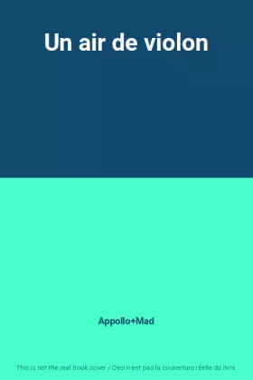 Couverture du produit · Un air de violon