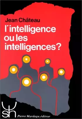 Couverture du produit · L'INTELLIGENCE OU LES INTELLIGENCES ?