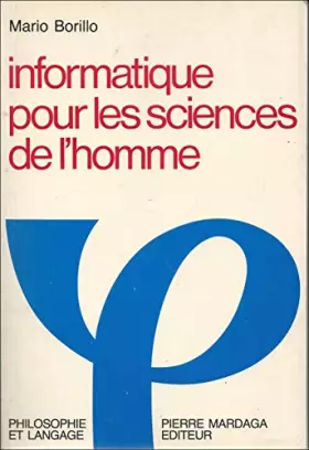 Couverture du produit · INFORMATIQUE POUR LES SCIENCES DE L'HOMME