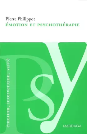 Couverture du produit · Emotion et psychothérapie