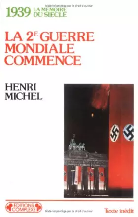 Couverture du produit · Deuxième Guerre Mondiale commence