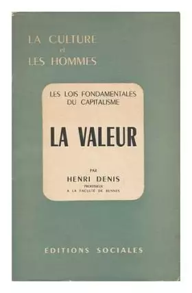 Couverture du produit · La Valeur