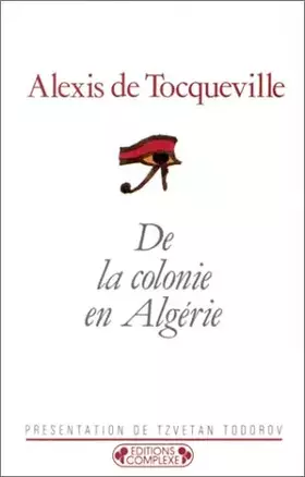 Couverture du produit · De la colonie en Algérie