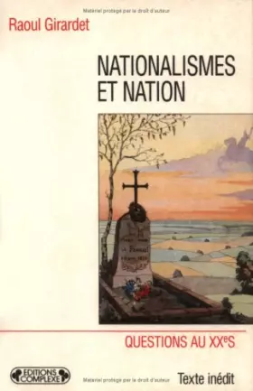 Couverture du produit · Nationalismes et Nation