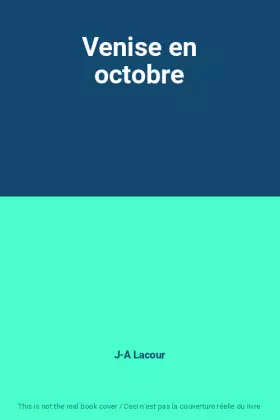 Couverture du produit · Venise en octobre