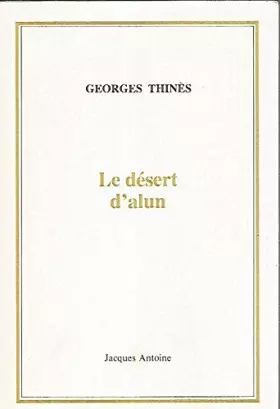 Couverture du produit · Le désert d’alun
