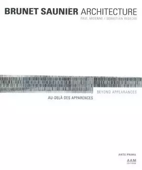 Couverture du produit · BRUNET SAUNIER ARCHITECTURE