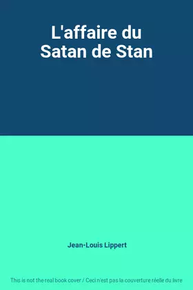 Couverture du produit · L'affaire du Satan de Stan