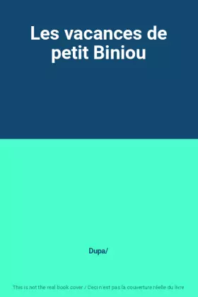 Couverture du produit · Les vacances de petit Biniou