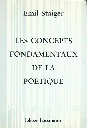 Couverture du produit · Concepts fondamentaux/poetique
