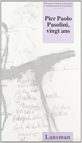 Couverture du produit · Pier Paolo Pasolini, vingt ans