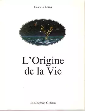 Couverture du produit · ORIGINE DE LA VIE