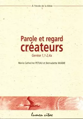 Couverture du produit · Parole et regard créateurs