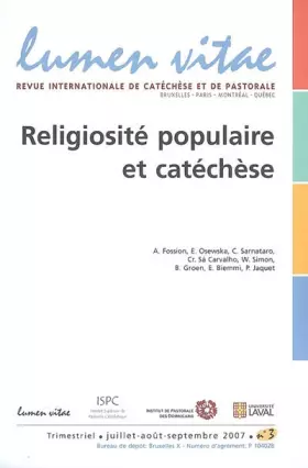 Couverture du produit · Religiosité populaire et catéchèse