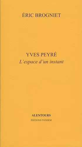 Couverture du produit · Yves Peyré L'espace d'un instant