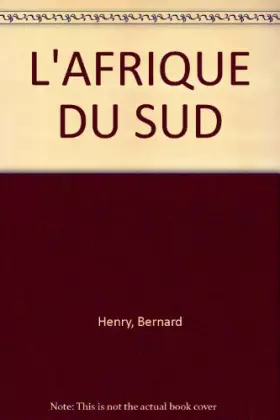 Couverture du produit · L'AFRIQUE DU SUD