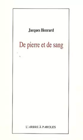 Couverture du produit · DE PIERRE ET DE SANG