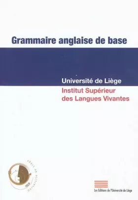 Couverture du produit · Grammaire anglaise de base