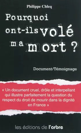 Couverture du produit · Pourquoi ont-ils volé ma mort ?