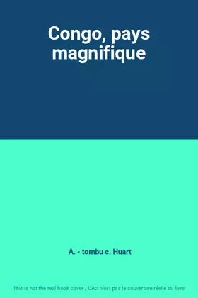 Couverture du produit · Congo, pays magnifique