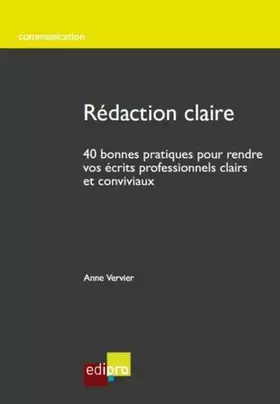 Couverture du produit · Rédaction claire
