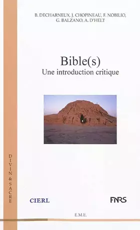Couverture du produit · Bible(s): une Introduction Critique