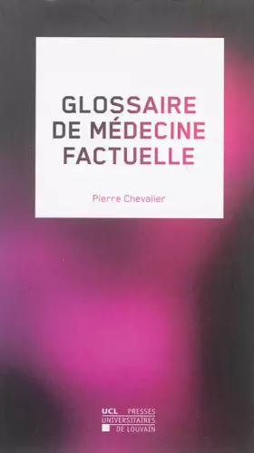 Couverture du produit · Glossaire de médecine factuelle