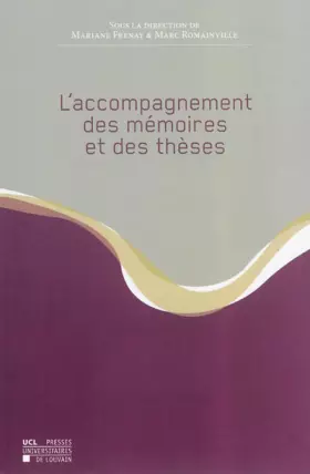 Couverture du produit · L' Accompagnement des mémoires et des thèses