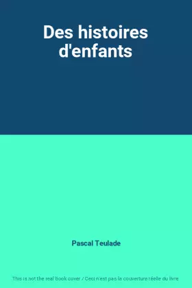 Couverture du produit · Des histoires d'enfants