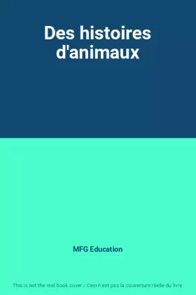 Couverture du produit · Des histoires d'animaux