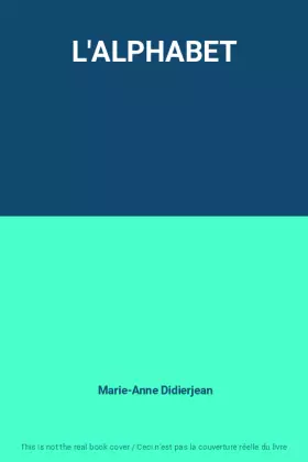 Couverture du produit · L'ALPHABET