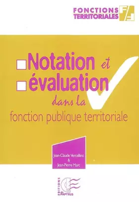 Couverture du produit · Notation et évaluation dans la fonction publique territoriale