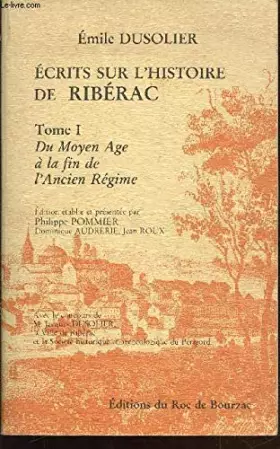 Couverture du produit · Écrits sur l'histoire de Ribérac