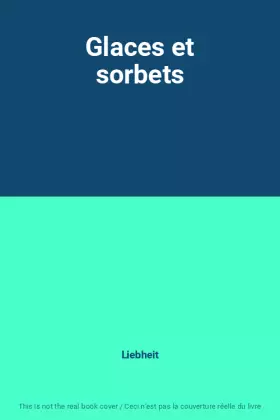 Couverture du produit · Glaces et sorbets